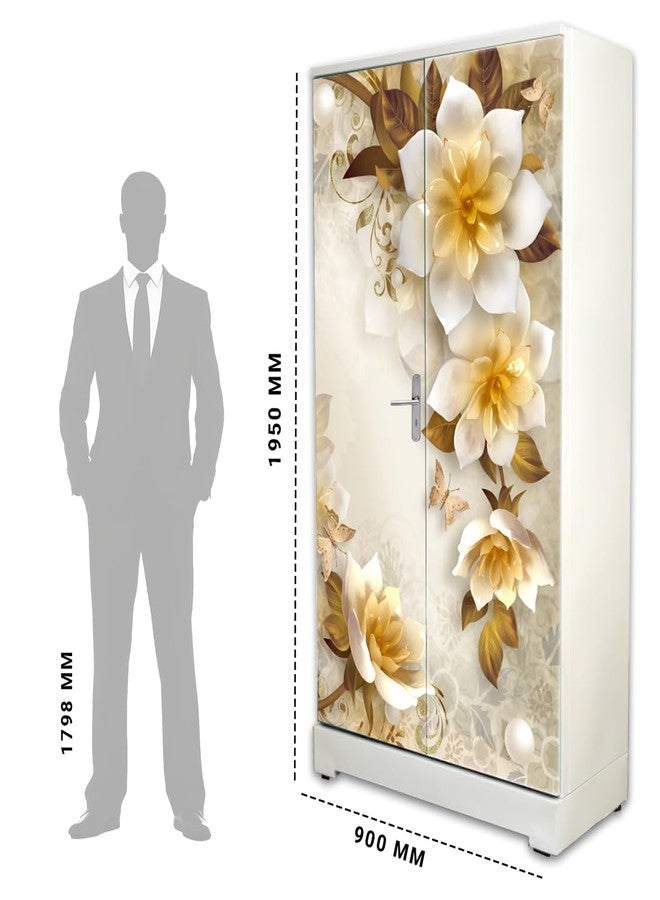 Decor1ders ملصقات ورق جدران للخزائن من ديكور1درز لتزيين المنزل، مقاس (213 × 99) سم، ملصق ورق جدران للخزائن للأبواب، ورق جدران من الفينيل PVC، ورق جدران للخزائن، ملصقات لاصقة ذاتية عادية للخزائن (مجموعة من قطعة واحدة) - Image 5